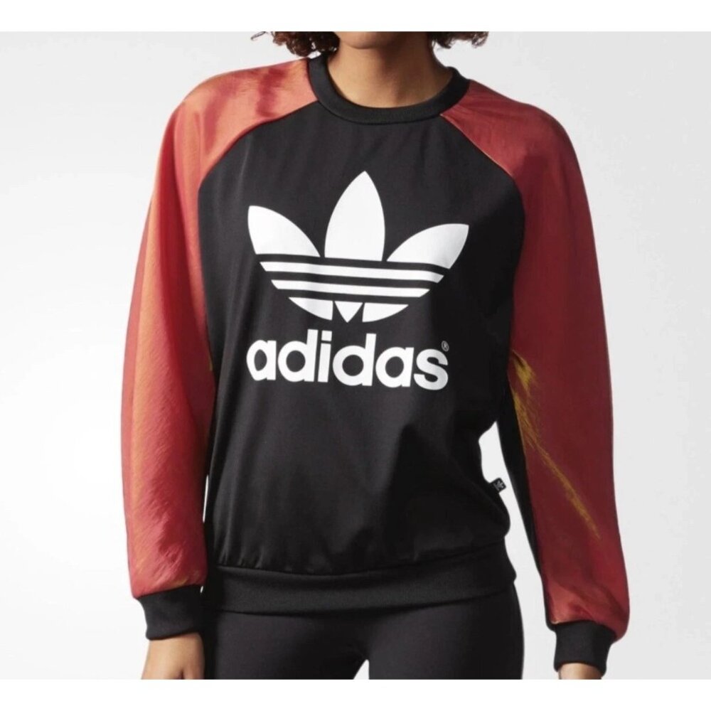 Adidas Originals Rita Ora Space Shifter Iridescent Holographic Crew Neck Size M